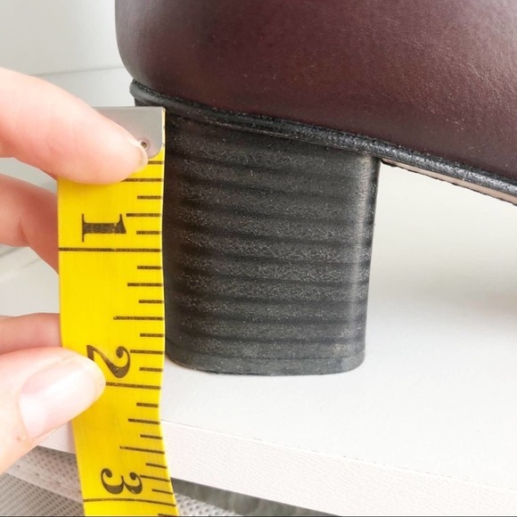 Chloe Calfskin Leather Deep Purple Orson Lace Up Heeled Booties EU 40/US 10 - Picture 14 of 14